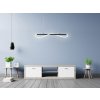 Toollight, lampă suspendată cu LED 120 cm 60W APP853-CP LONG BLACK, negru-alb, OSW-04030