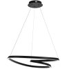 Toollight, plafonier modern LED cu pandantiv + telecomandă APP796-CP, negru, OSW-05502