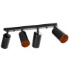 Toollight, lampă reflector de tavan 4xGU10 60W APP940-4C, negru, OSW-03858