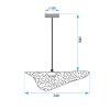 Toollight, plafoniera 1xE27 APP1467-1CP, negru-auriu lucios, OSW-02444