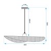 Toollight, plafoniera 1xE27 APP1469-1CP, negru-auriu lucios, OSW-02446