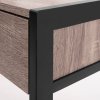 Tutumi, birou design birou computer 123x60x76 cm R20FFTDSK002, stejar negru sonoma Tabac, MEB-07010