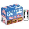 Tutumi, perdea luminoasa LED 300 diode 3x3m 311334A, alb rece, CHR-06322