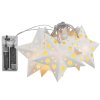 Tutumi, lumini LED pentru brad de Crăciun 120m 2xAA CD008, stele de hârtie, CHR-03001