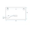Tutumi, oglinda LED 80x60cm P10407, HOM-02829