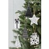 Tutumi, set 12 decoratiuni pentru brad 9cm pentru agatat KL-21X16, alb-negru, CHR-00676
