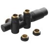 Bruckner, set de conexiune WICHER COMBI termostatic pentru conexiune centrală 50 mm, mat negru, 600.331.6