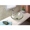 Sapho, lavoar de blat din sticlă gravată MARAGUA Ø 39,5 cm, sticlă transparentă, TY214CL