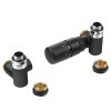 Sapho, set de conexiune pentru vană termostatică CORNER COMBI, versiune dreapta, mat negru, CP3022BS
