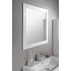 Aqualine, oglinda FAVOLO in cadru 80x80cm, alb mat, FV080