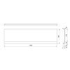 529258 polysan deep plain nika panel 130x36cm 72956