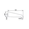 531931 sapho sprchove ramienko gulate 170mm chrom br904
