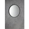 Sapho, oglinda rotunda NOTION SLIM in cadru, ø 40cm, mat negru, NT400