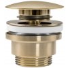 Rea, dop de scurgere universal pentru chiuvetă, ClickClack, auriu mat, REA-A8585
