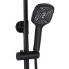 Rea Storm, set cadă/duș cu duș cu efect de ploaie și duș manual, negru mat, REA-P9533