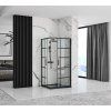 Rea Concept, cabină de duș 80x100 cm + cadă de duș albă Savoy, KPL-K1005