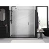 Mexen Exo, culisant cu 2 aripi 170x200 cm, sticlă transparentă de 6 mm, profil negru, 8152-170-000-70-00