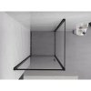 Mexen Exo, cabina de dus cu usa batanta 85 x 85 cm, sticla transparenta 6 mm, profil negru, 817-085-085-70-00