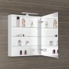 Sapho, galerie MIRRÓ cu iluminare LED, 60x70x16cm, stânga/dreapta, alb, MC060-0030