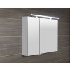 Sapho, galerie MIRRÓ cu iluminare LED, 60x70x16cm, stânga/dreapta, alb, MC060-0030