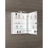 Sapho, galerie MIRRÓ cu iluminare LED, 60x70x16cm, stânga/dreapta, alb, MC060-0030