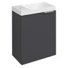 Sapho, dulap lavoar LATUS X 39,4x50x22cm, mat antracit, LT110-3434