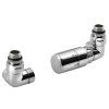 Sapho, set de conexiune pentru vană termostatică CORNER, dreapta, crom, CP1012RS