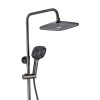 Rea Storm, set cadă/duș cu duș cu efect de ploaie și duș manual, grafit, REA-P9534