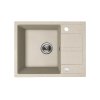 Kuchinox Viti, chiuveta granit 1 compartiment 560x440x175 mm + sifon, bej, LAV-SBX_413Y