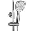 Rea Storm, set de duș-cadă cu cap de duș cu efect de ploaie și duș manual, crom, REA-P4881