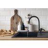 Kuchinox Elza, baterie autonomă pentru chiuvetă cu braț elastic, negru mat, LAV-BKE_B67D