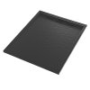 Erga Almac, cadă de duș SMC 100 x 80 x 3 cm, negru mat, ERG-GMA-AL-80100BK
