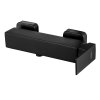 Gamma Cube, baterie de duș de perete fără accesorii, negru mat, GMA-BCEN-BK
