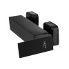 Gamma Cube, baterie de duș de perete fără accesorii, negru mat, GMA-BCEN-BK