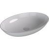 Polysan, lavoar de blat BANERA OVAL, marmura turnata, 60x40cm, alb, 14397