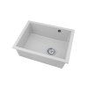 Gamma Decor 5040, chiuvetă granit cu 1 compartiment 560x460x180 mm, alb, GMA-ZLE000082