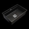 Gamma Decor 7050, chiuvetă granit cu 1 compartiment 700x470x220 mm, negru cu patate, GMA-ZLE000105