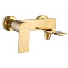 Gamma Faro, robinet pentru cada montat pe perete, auriu strălucitor, GMA-BFW-GD