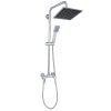 Gamma Roy, set de duș-cadă de perete cu baterie monocomandă, crom, GMA-BRYZN-CH