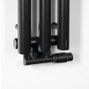 Sapho, element de incalzire PILON 196x1800mm, cu 3 carlige, negru mat, IZ128T