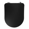 CRAVIT, scaun toaleta PAULA, SLIM, Soft Close, negru mat, KC0903.01.2100E