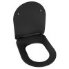 CRAVIT, scaun toaleta PAULA, SLIM, Soft Close, negru mat, KC0903.01.2100E