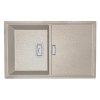 Laveo Tonga, chiuveta granit cu 1 compartiment 800x500x190 mm, bej, LAV-SPT_411Y