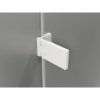 Mexen Lunar-F Duo, duș rabatabil 100 x 80 cm, sticlă transparentă de 8 mm, profil alb, 836-100L-080P-20-00