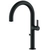 Laveo Pureco, baterie înaltă pentru chiuvetă cu racord pentru filtru de apă, negru mat, LAV-BPU_798D