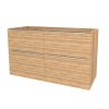 Mereo, Mereo Mailo, mobilier baie 121 cm, mâner cromat, Multidecor, Nuc Pacific Natural, MER-CN593SOPP2