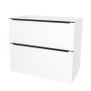 Mereo, Mereo Mailo, mobilier baie 81 cm, mâner negru, Multidecor, Alb Arctic, MER-CN591SBBIAA