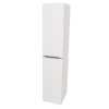 Mereo, Mereo Mailo, mobilier de baie 170 cm înălțime, mâner cromat, Multidecor, Alb Arctic, MER-CN594LPBIAA