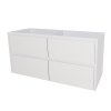 Mereo, Mereo Opto, mobilier baie 121 cm, Multidecor, Alb lucios perlat, MER-CN993SBIEL