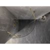 Mexen Lunar, cabină de duș semicirculară cu balamale 90 x 90 cm, sticlă transparentă de 8 mm, profil auriu mat, 833-090L-090P-55-00